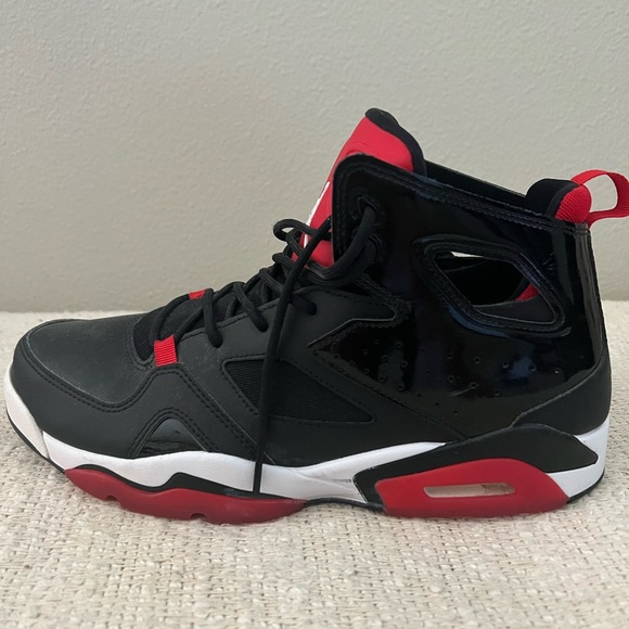 Jordan 91 Flight Club Black and University Red, Size 10.5 - Picture 3 of 4